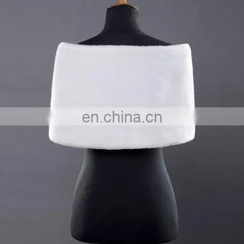 Grace Karin Ladies Faux Fur Elegant Winter White Bridal Wedding Shawls And Wedding Wraps CL2614 photo-2