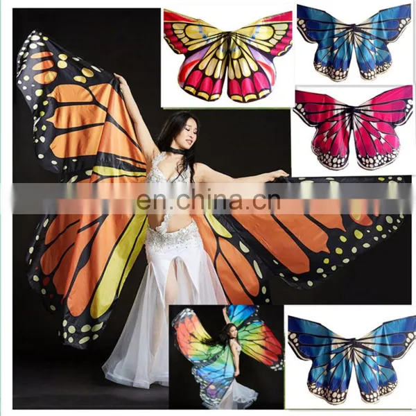 BestDance Fancy Dress Dance Costume Isis Wings Butterfly Angel Isis Wings Fancy Dress Rainbow Bollywood Carnival Dress OEM
