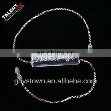 Custom New Fashion Brand Name Transparent String Seal Tag for Hangtag photo-5