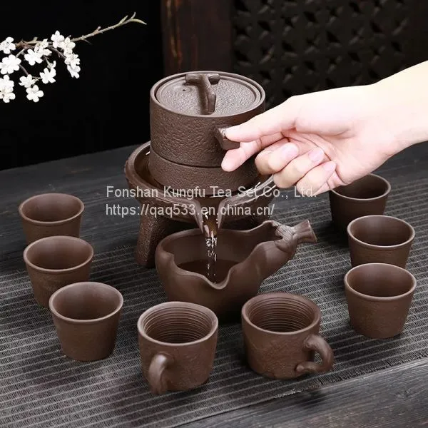 Full Automatic Purple Sand Stone Grinding Kungfu Tea Ware. photo-2
