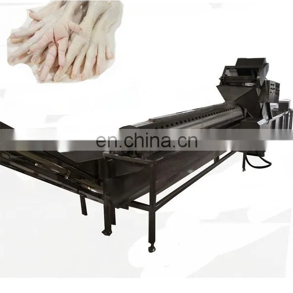 Big Capacity Automatic Chicken Feet Yellow Skin Peeling Machine Price photo-2
