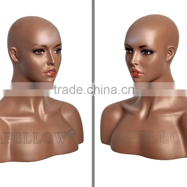 African Head Model Fiberglass Head Mannequin Display Women Wig H3 photo-4