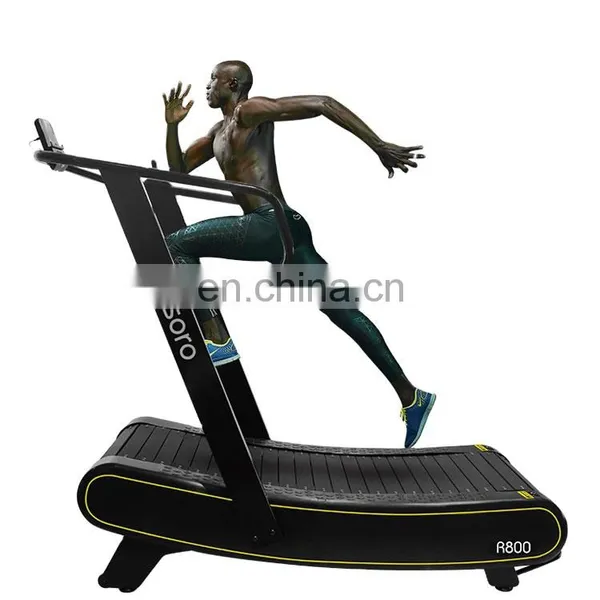 Curved Treadmill & Air Runner Mechanical Treadmill With Resistance Bar Speed Unlimited Running Machine Fitness Equipment Gym photo-4