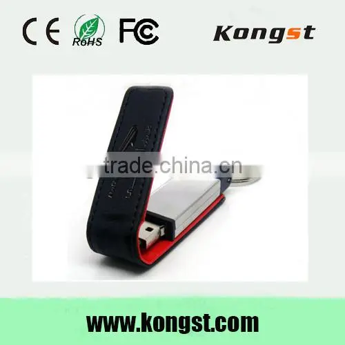 Stock Products Status and Yes Encryption USB2.0 Leather Usb Flash Drive photo-5