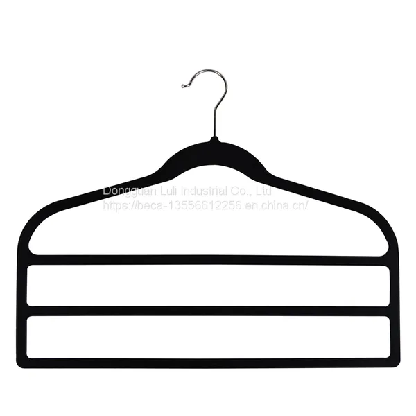 Various Styles Rose Gold Hook Flocking Hanger Non-Skid Velvet Hanger photo-3