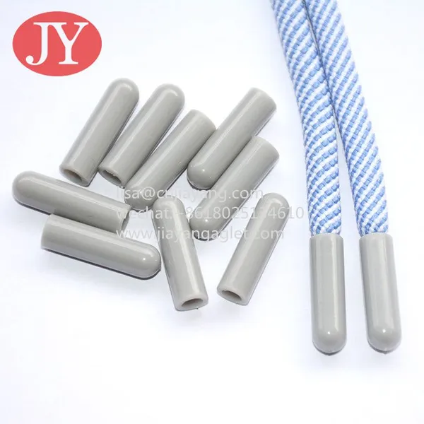 25mm Glossy Black Color Plastic Aglet for Hoodies OEM Shoe String Aglet Boot Shoe Laces Buckle photo-3