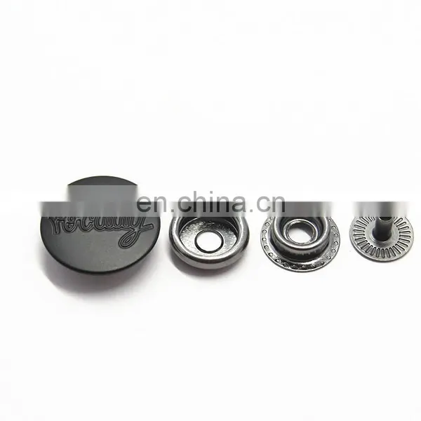 20mm Black Metal Hidden Press Snap Button photo-4