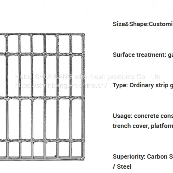 Hot Dip Galvanized Steel Grating/contruction Materials