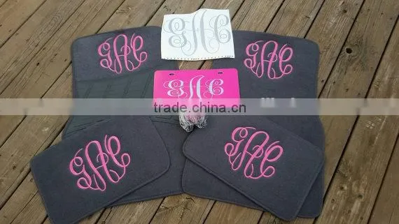 Monogrammed Car Floor Mat Set photo-2