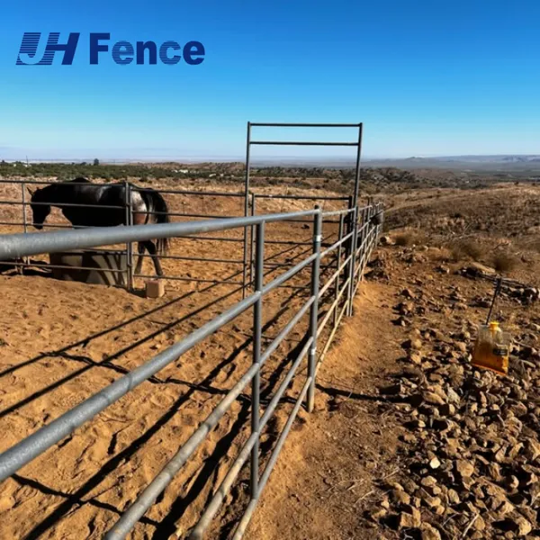 Professional Galvanized Steel Powder Coated Livestock Panel Horse Corral Fencing Goat Sheep Pen Farm Panels photo-6