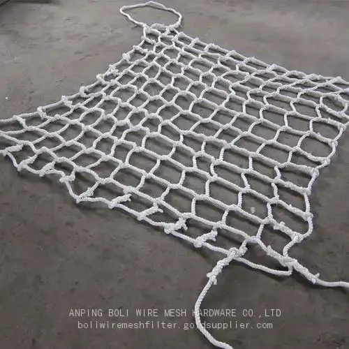 Heavy Duty Nylon Polyamide Safety Net Pallet Rack Netting Customized BOLI