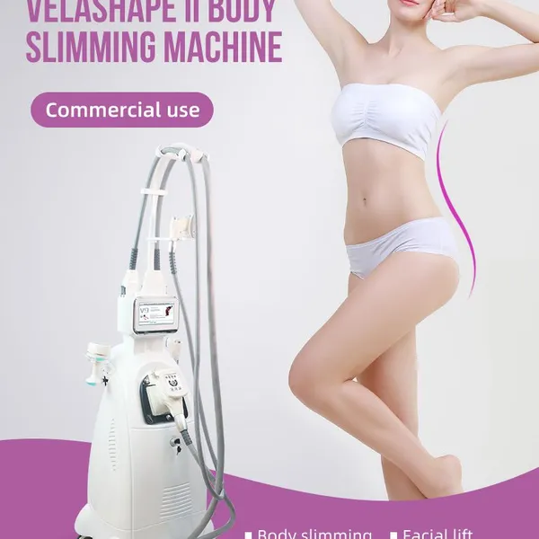For Spa & Beauty Clinics: Vacuum V9 Velashape Massage Slimming Device for Post-Surgery Lymphatic Drainage & Stomach Fat Reduction photo-2