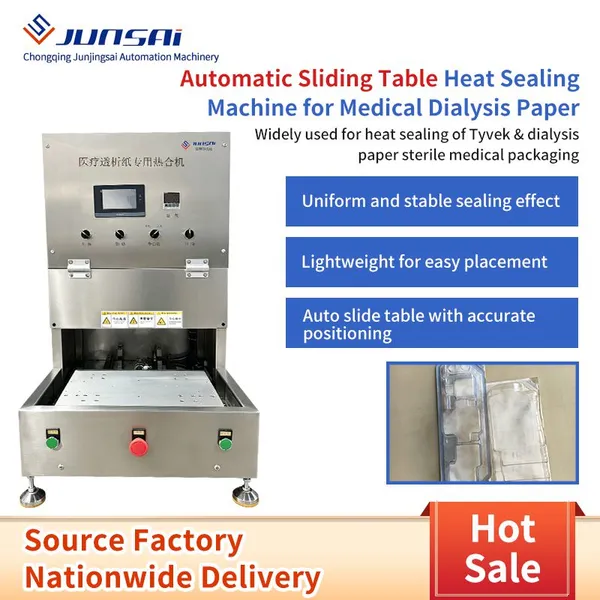 Auto Sliding Table Medical Tyvek Heat Sealing Machine