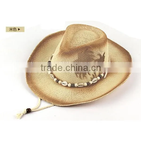 2015 Unisex Top Quality Mexican Sombreros Bulk Straw Cowboy Hats Mens Straw Beach Hat for Sale photo-2