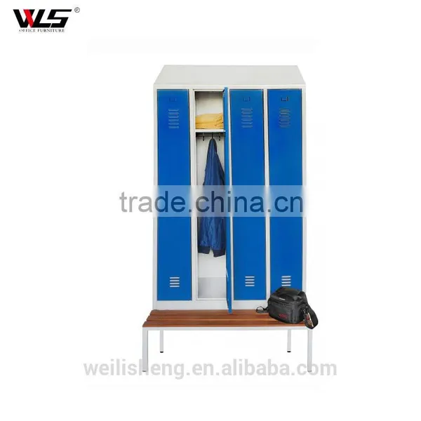 4 Door Clothing Steel Locker/metal Wardrobe Cabinets photo-3