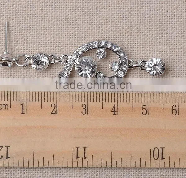 Wedding Photo Decorative Design Crystal Rhinestone Necklace Set photo-5