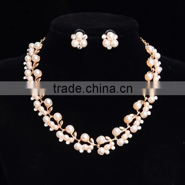 Fashion Design New Style Popular Trend High Quality Pearl Necklace Earring Set photo-3