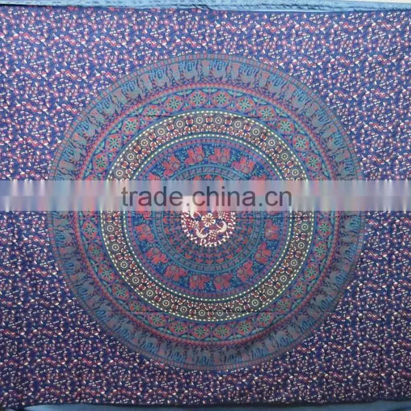 SEI TPQ -016 Bedsheet Bohemian Hippie Wall Hanging Cotton Tapestry Mandala photo-5