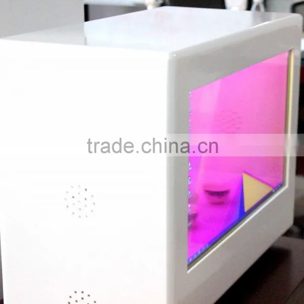 touch transparent lcd showcase box, transparent interactive display, interactive transparent lcd display