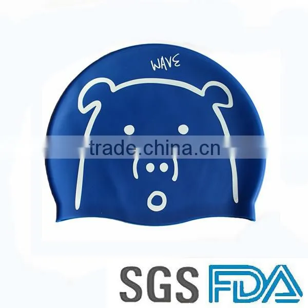 Factory Price Unisex Customize Logo Silastic Promotional Swimming Caps photo-2