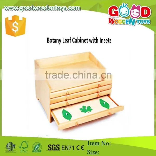 Montessori Materials Botany Leaf Cabinet With Insets/Montessori Educational Toys/Montessori Preschool Teaching Materials
