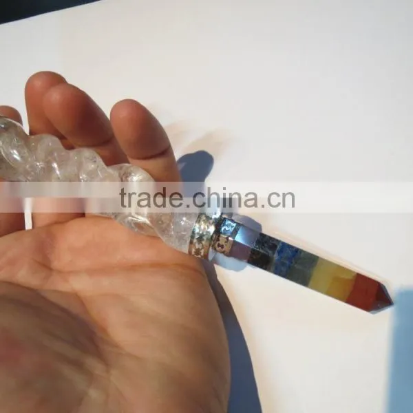 7 Chakra Healing Stone New Age Wands photo-2