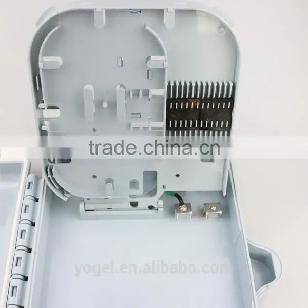 Waterproof Simplex Metal 4 / 8 / 12 / 16 / 24 / 48 Cores Fiber Optic Termination Box Plastic photo-2