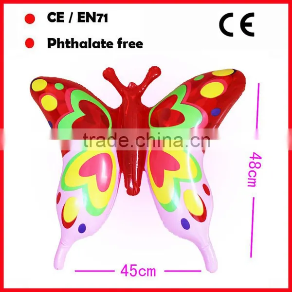 Kids promotional inflatable buttlefly for sale No toxic and EN71 standard