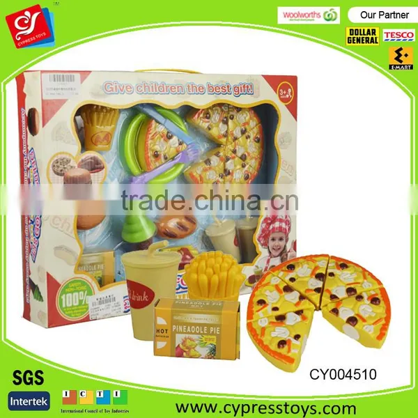 Simulation Pizza Food Platter Cutting Food Toy Set for Preschool Kids