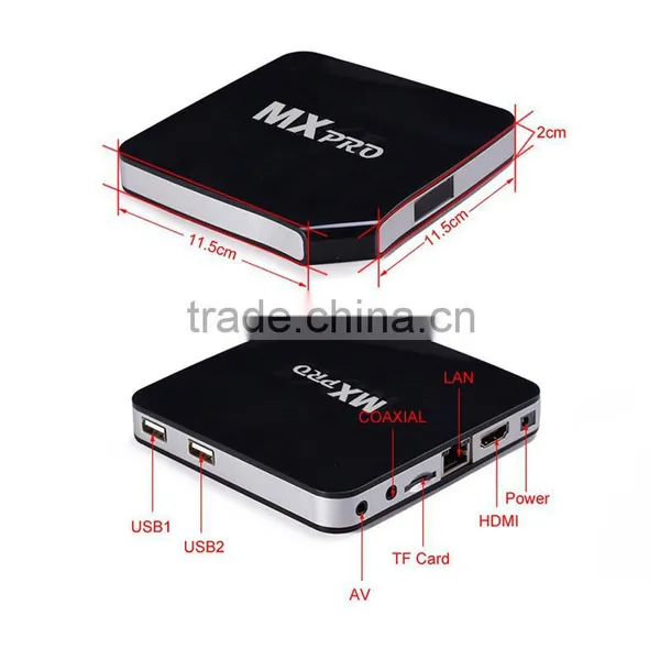 Hot Selling MX PRO Android 4.4 Quad Core Amlogic S805 Smart TV BOX photo-4