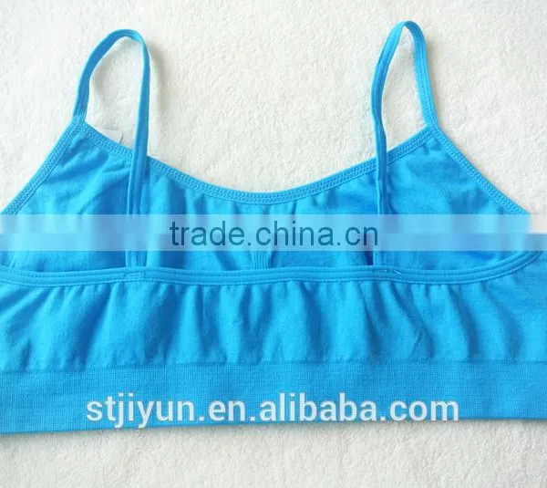 High Quality Wholesale Blue Seamless Teenage Girl Bra And Underwear photo-5