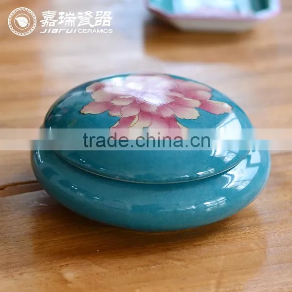 Chinese Unique Design Hand Painted Porcelain Jewelry Holder photo-2
