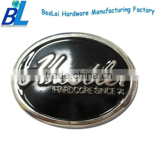 Decorative Enameled Metal Coat Belt Buckle photo-3
