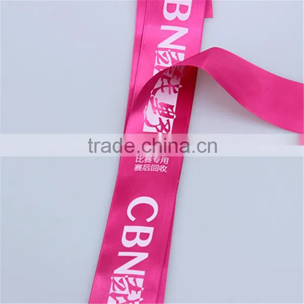 China Factory Custom Colorful Printed Wholesale Satin Ribbon Quality Choice photo-2