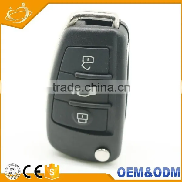 3 BUTTON FOLDING FLIP REMOTE KEY SHELL CASE FOB FOR AUDI A2 A3 A4 A6 A6L A8 TT photo-3