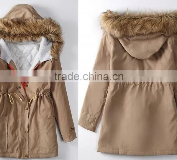 New Ladies Women's Winter Warm Casual Parka Fur Jacket Hooded Lady Jacket photo-6