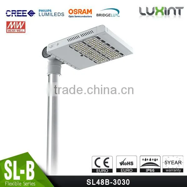 CE Rohs Adjustable Arm Meanwell Driver 100-140lm/W Different Beam Angle Modular Design 40W LED Street Light Manufacturer photo-3
