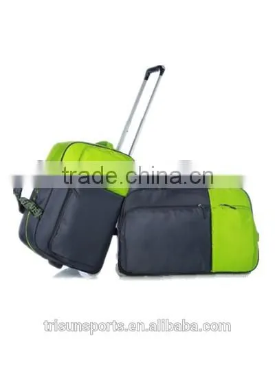 New Style Green Best Rolling Duffel Travel Bag / Luggage Suitcase photo-3