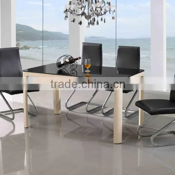 Glass Dining Table and Marble Dining Table Set HD115
