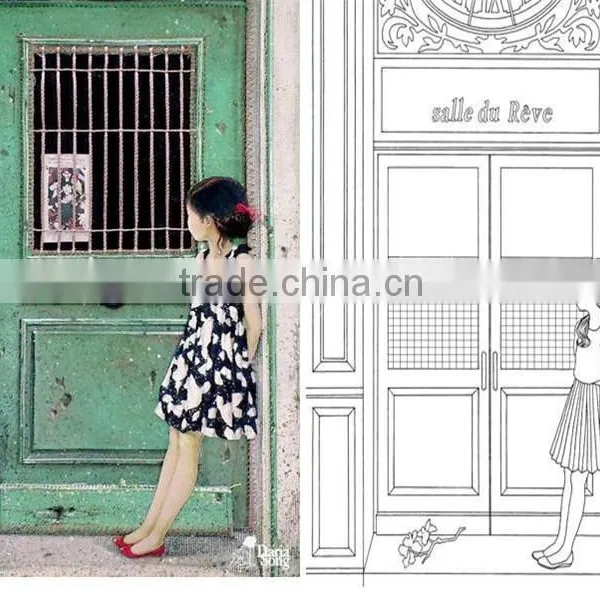 Wholesale Hot Selling Secret Garden Series the Time Garden Adult Coloring Books photo-4