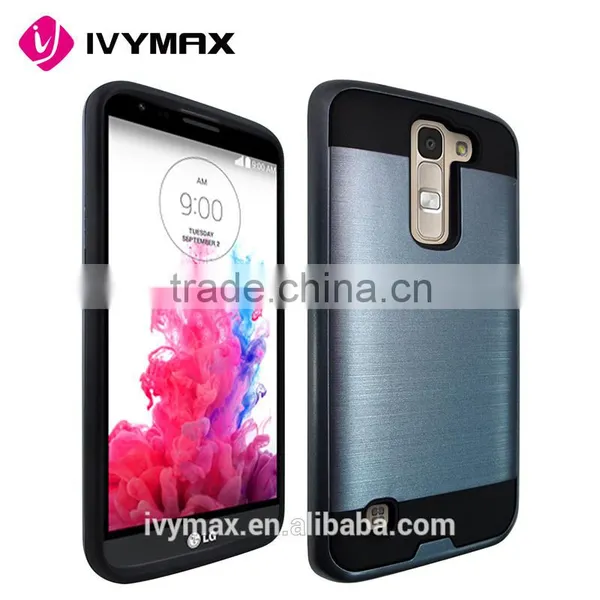 IVYMAX Rugged Hybrid Rubber Shockproof Hard Case Slim Cover For LG K7 Tribute 5 Phone Case photo-2