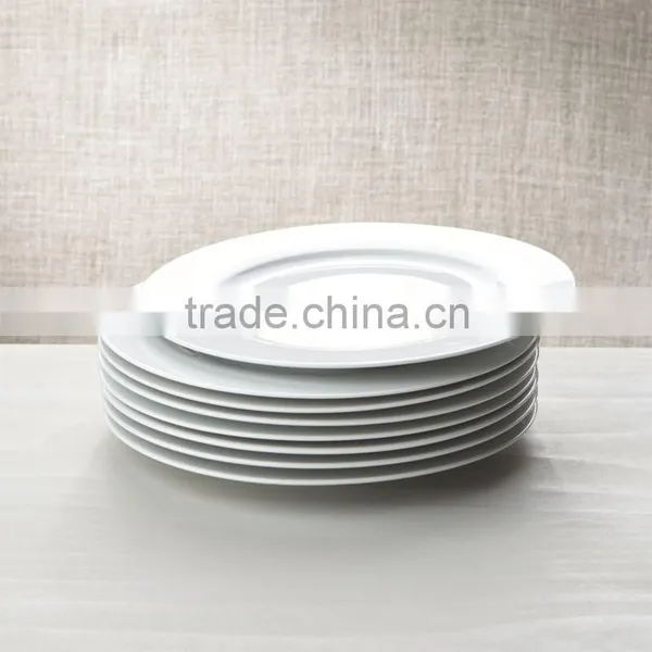 7" 8" 9" 10" 10.5" Super Pure White High Quality Cermaic Porcelain Dinner Plate photo-5