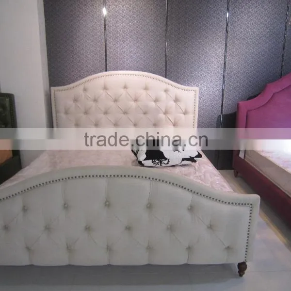 Antique Style French Fabric Bed photo-2