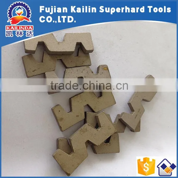 W Shape Diamond Cutting Blade Segment for Trimming Granite Slab photo-3