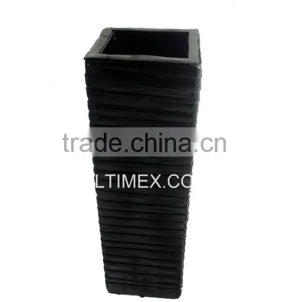Recycle Rubber Vase Made From Recycle Car Tube With Bamboo/metal Inside