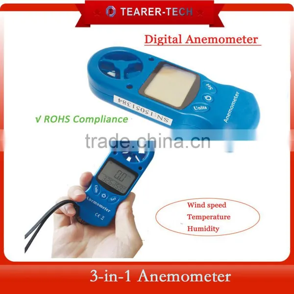 2016 Digital Anemometer Wind Speed Meter With Temperature and Humidity photo-2
