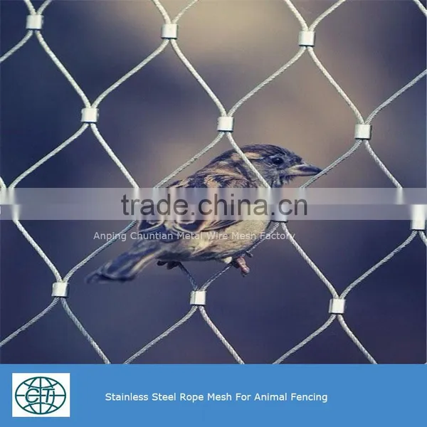 Stainless Steel Wire Rope Mesh Netting for Zoo Fence photo-4
