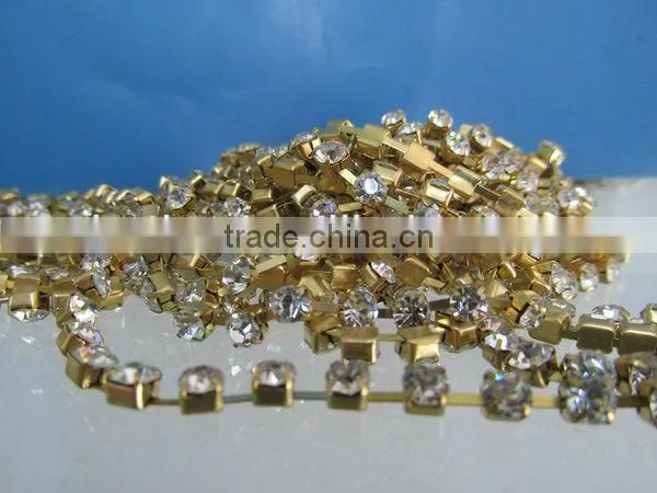 Factory Direct Sell Rhinestone Cup Chain Trimming Crytal Accessory