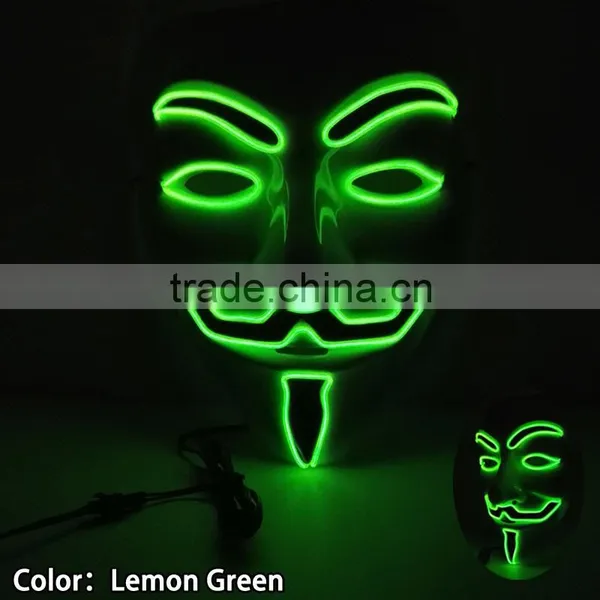 2016 Wholesale El Wire Light up Mask/Light Up EL Mask / el Wire Mask With High Quality Quality Choice photo-6