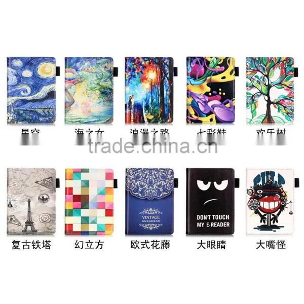 Express OEM Painting PU Leather Case Cover For Amazon New Kindle 2016 photo-6